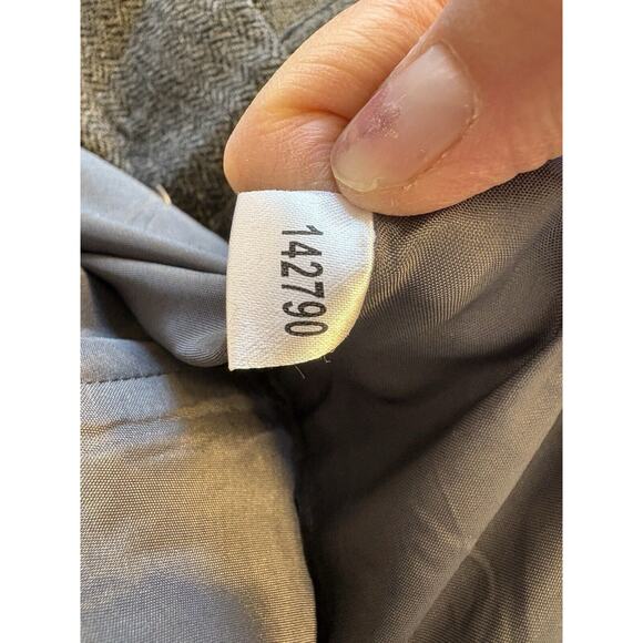 Ann Taylor Loft Wool Blend Grey‎ Pleated Beaded Embroidered Midi Skirt Size 4 - Picture 11 of 13